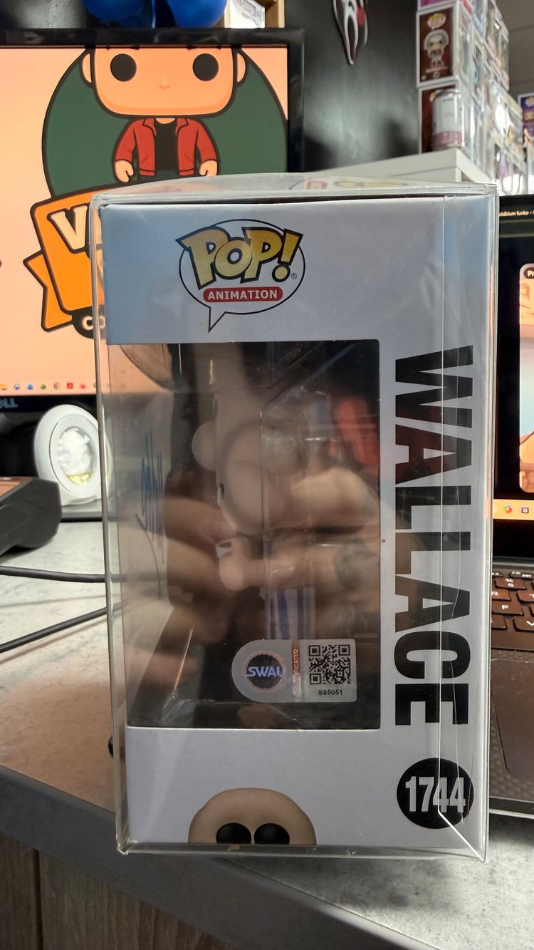 SIGNED Funko Pop! Animation Wallace Vinyl Figure imagen 2
